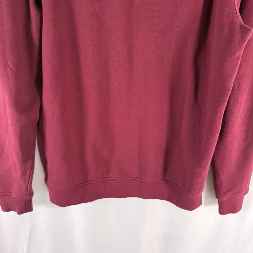 Vineyard Vines Sweater Men's Small Red 1/4 Zip Pullover 100% Cotton
